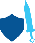 A graphic of a shield and sword representing TETRA’s privacy policy.