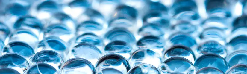 Rows of gel pills.